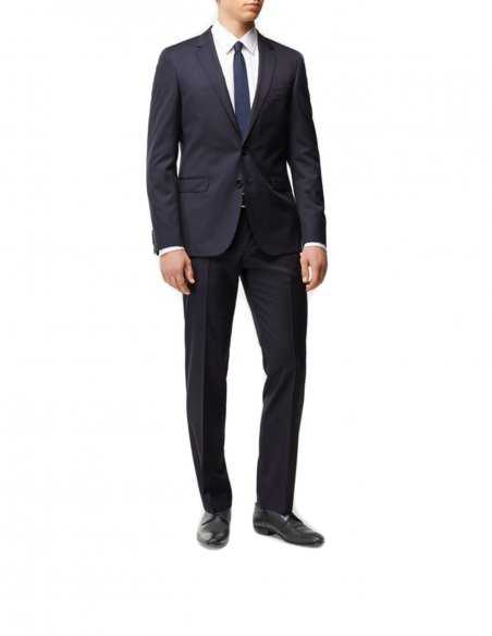 Boss - Veste Extra slim fit bleue foncé
