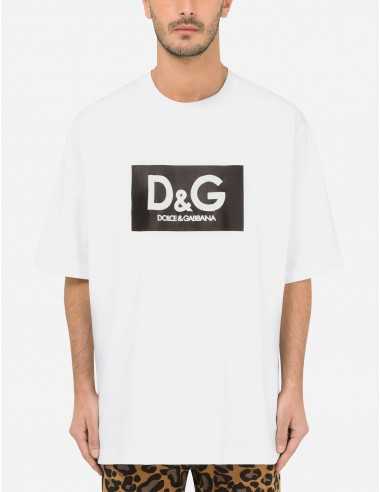 Dolce Gabbana - T-shirt en coton à... Dolce Gabbana - T-shirt en coton à...