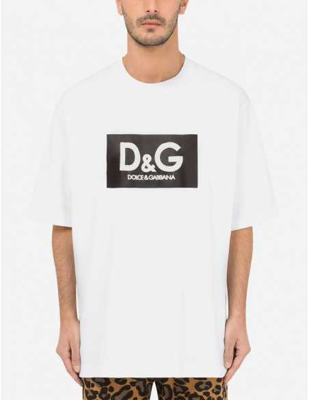 Dolce Gabbana - T-shirt en coton à imprimé D&G
