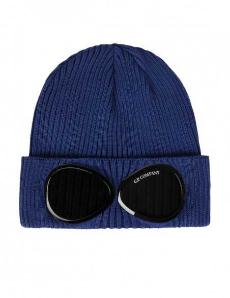 Bonnet Goggle Beanie Bleu - C.P Company 