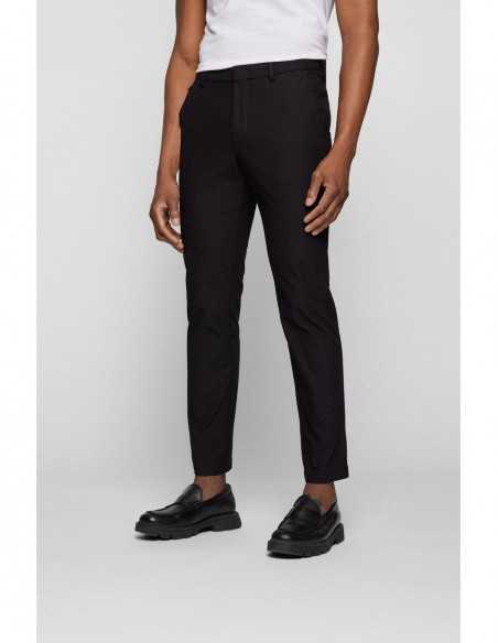 Boss - Pantalon Chino En Coton Noir