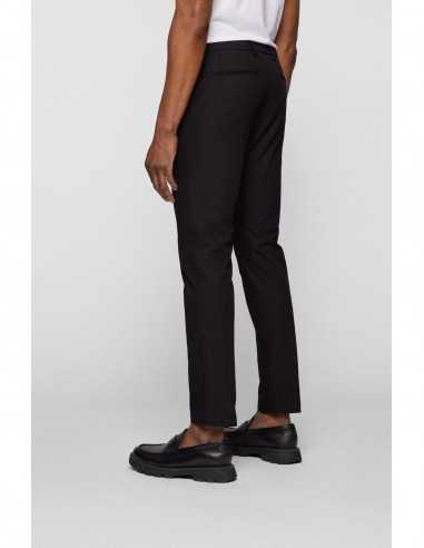 Boss - Pantalon Chino En Coton Noir
