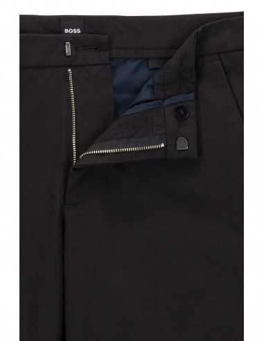 Boss - Pantalon Chino En Coton Noir