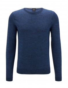 Pull bleu marine col rond - Boss pour hommes à Toulouse