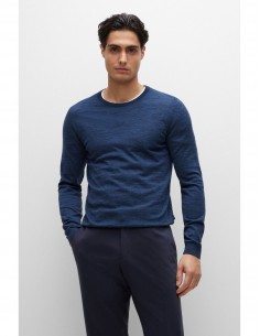 Pull bleu marine col rond - Boss pour hommes à Toulouse 2