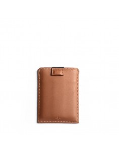 Lundi Paris - Porte-cartes en cuir Cognac