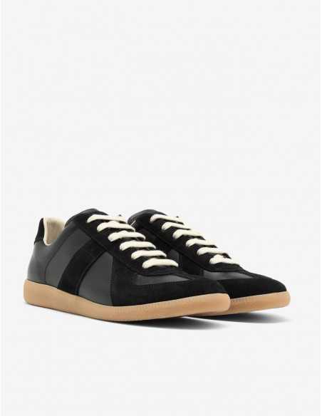 Sneakers Replica Noires Maison Margiela Homme de face | Toulouse Soulery