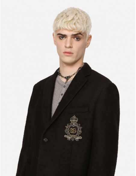 Dolce & Gabbana - Veste En Jersey Stretch A Ecusson