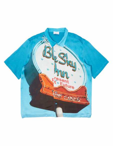 Chemise Manches Courtes Bleue - Blue Sky Inn pour hommes à Toulouse