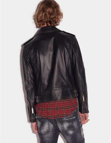 Dsquared2 - Blouson En Cuir Noir