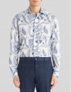 Chemise Imprimée Fleuris Blanc - Etro pour homme chez Soulery 2