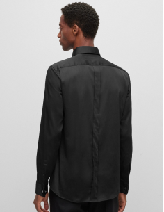 Chemise En Coton Noir - Boss pour homme 2