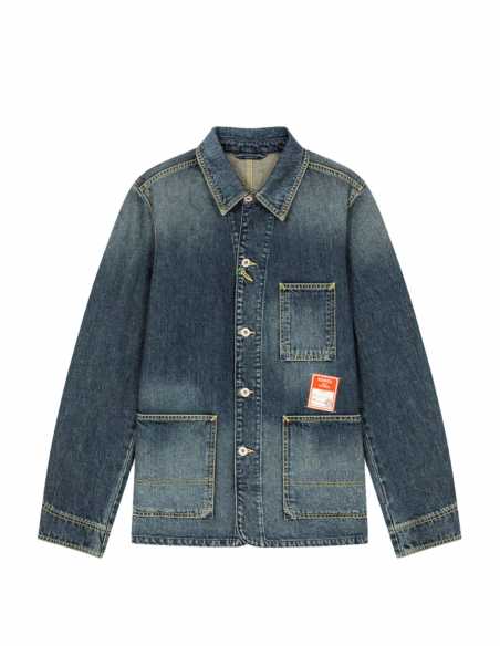 Veste Workwear En Denim Bleue - Kenzo pour homme