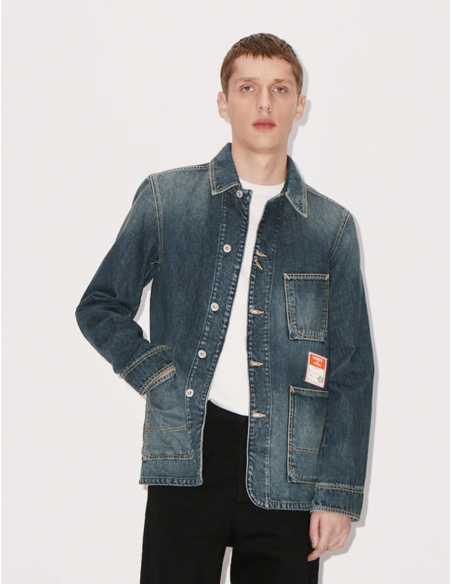 Veste Workwear En Denim Bleue - Kenzo pour homme