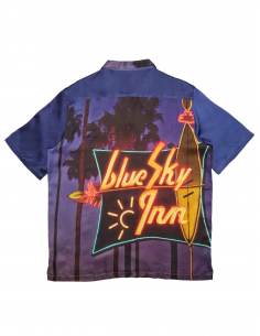 Chemise Manches Courtes Sign Violette - Blue Sky Inn pour homme 2