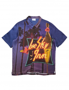 Chemise Manches Courtes Sign Violette - Blue Sky Inn pour homme