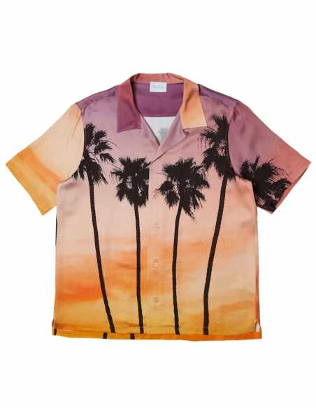 Chemise Manches Courtes Sunset Palms - Blue Sky Inn pour homme
