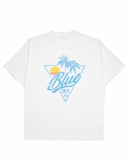 Tee-shirt Logo Sunset Blanc - Blue Sky Inn pour homme
