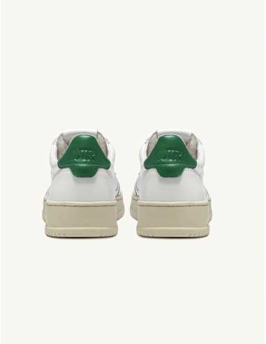 Sneakers Medialist Low Blanches et Vertes - Autry pour homme