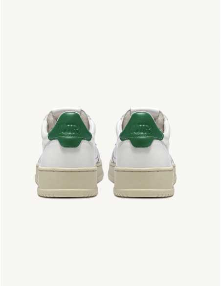 Sneakers Medialist Low Blanches et Vertes - Autry pour homme