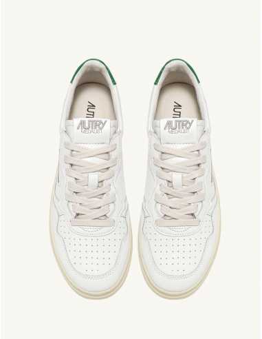 Sneakers Medialist Low Blanches et Vertes - Autry pour homme
