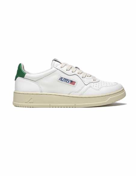 Sneakers Medialist Low Blanches et Vertes - Autry pour homme