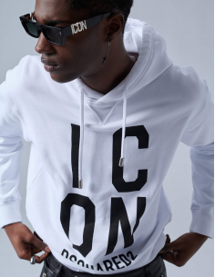Sweatshirt à Capuche Icon Blanc - Dsquared2 pour homme 2
