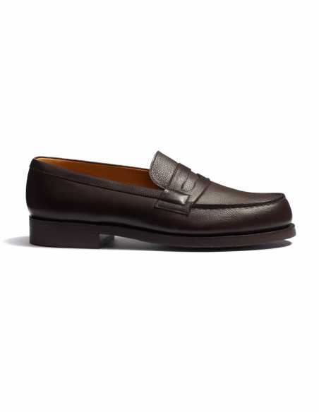 Mocassin 180 Café Homme J.M. Weston présenté porté de face｜Boutique Homme Toulouse