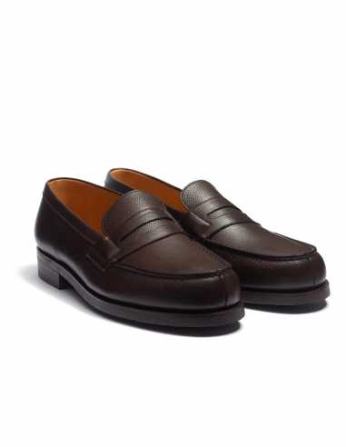 Mocassin 180 Café Homme J.M. Weston présenté de face｜Boutique Homme Toulouse