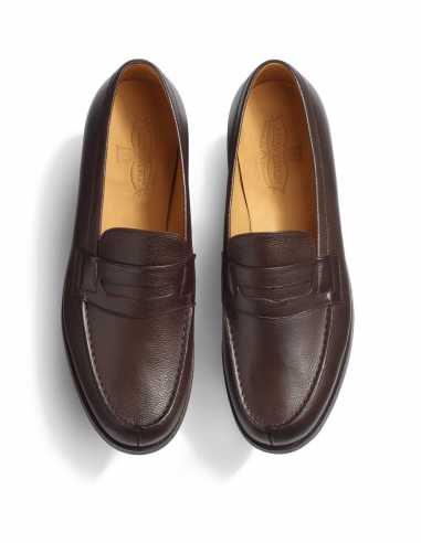 Mocassin 180 Café Homme J.M. Weston présenté porté de haut｜Boutique Homme Toulouse