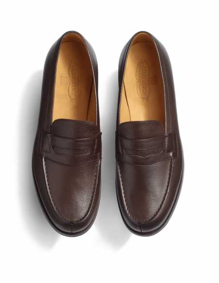Mocassin 180 Café Homme J.M. Weston présenté porté de haut｜Boutique Homme Toulouse
