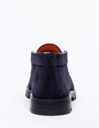 Desert Boot En Daim Bleu - Santoni pour homme