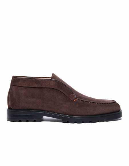 Desert Boot En Daim Marron - Santoni pour homme