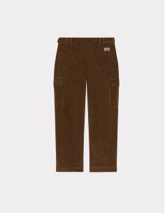 Kenzo - Pantalon cargo en velours marron 2