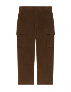 Kenzo - Pantalon cargo en velours marron