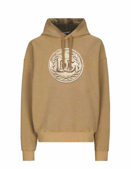 Dolce & Gabbana - Sweat-shirt à capuche imprimer pièce de monnaie