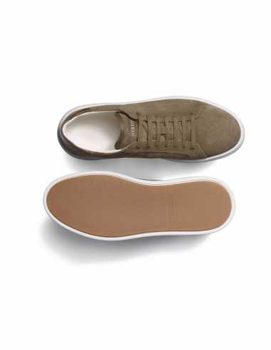Baskets "On Time" En Cuir Velours Mousse - J.M. Weston pour homme