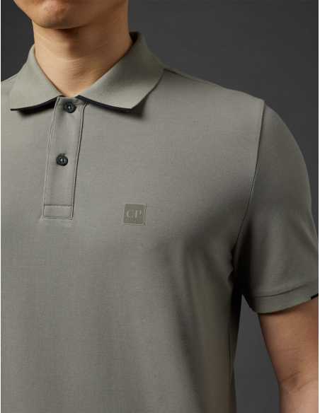 Polo Metropolis Series À Manches Courtes Gris À Logo - C.P Company