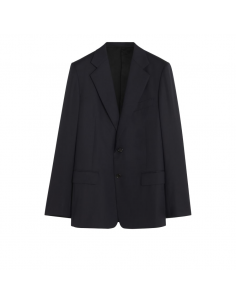 Veste En Laine Bleue Marine Lanvin Homme| Soulery
