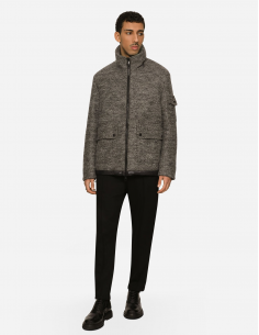Blouson Rembourré Gris En Laine Dolce&Gabbana | Soulery 2