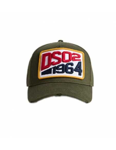 Casquette D2 Patch Baseball Kaki Dsquared2 Homme de face | Toulouse Soulery