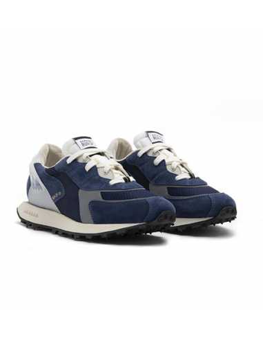 Sneakers Blau Bleues Run Of Homme de face | Toulouse Soulery