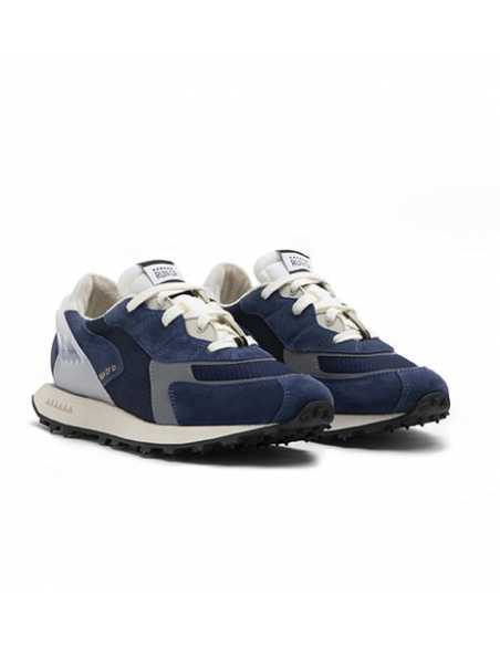 Sneakers Blau Bleues Run Of Homme de face | Toulouse Soulery