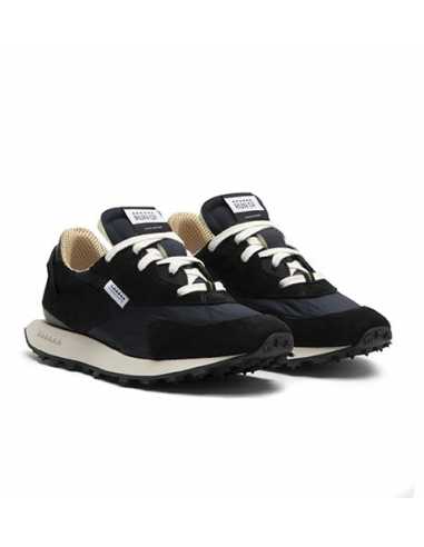 Sneakers Kripto Noires Run Of Homme de face | Toulouse Soulery