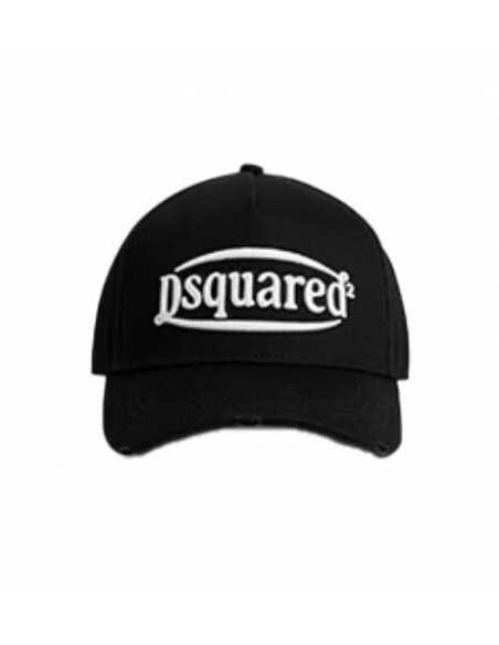 Casquette Dsquared2 Noir et Blanc Dsquared2 Homme présentée de face | Toulouse Soulery