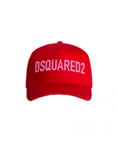 Casquette de Baseball Technicolor Dsquared2 Rouge Dsquared2 Homme présentée de face | Toulouse Soulery