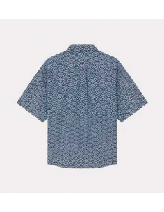 Chemise En Denim 'Kenzo Seigaiha' Bleue Kenzo Homme de face | Toulouse Soulery 2