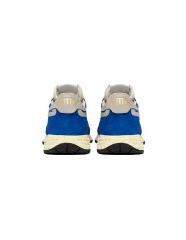 Sneakers Reelwind Low En Nylon Et Daim Bleu Électrique Autry Homme présentées de dos | Toulouse Soulery