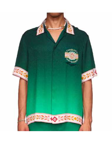 Chemisier 100% Soie Vert Clair Taille M - Marque Claire - Occasion Très Bon état