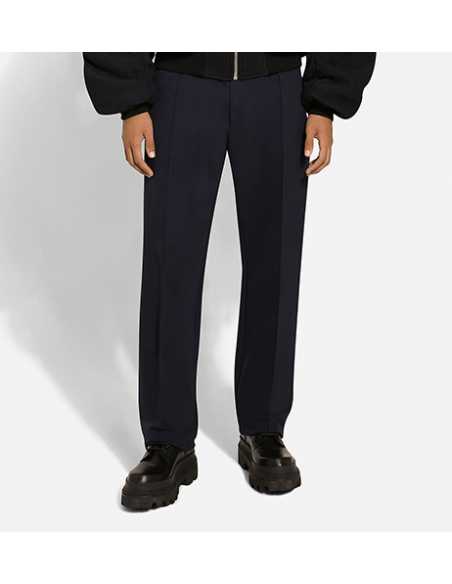 Pantalon De Jogging En Jersey Stretch Bleu Dolce & Gabbana pour Homme | Porté de face